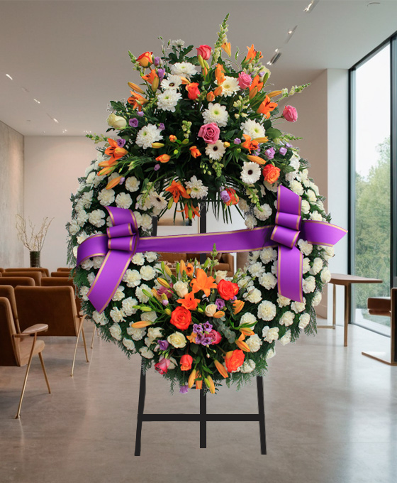 Corona Funeraria Doble Cabezal